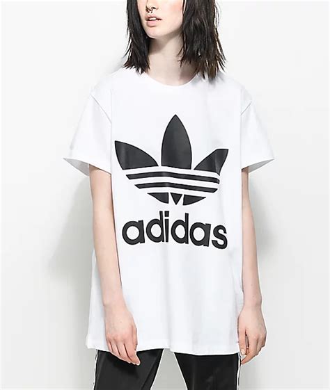 adidas trefoil oversized tee